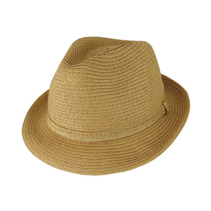 Men's Lightweight Paper Braid Trilby Hat – Summer Fedora Style - Urban Caps