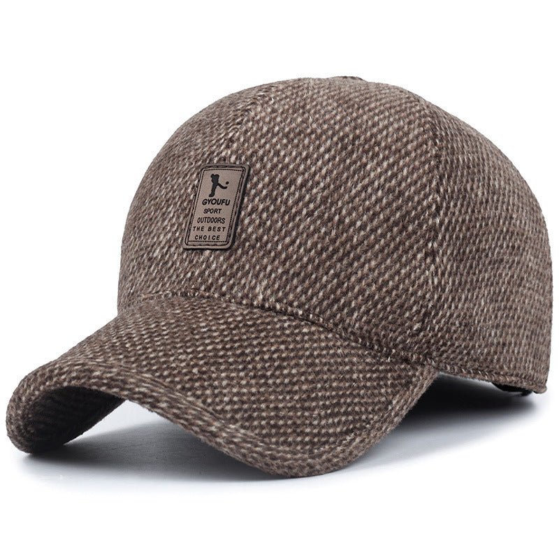 Men's middle - aged and elderly woolen hats winter outdoor - Urban Caps
