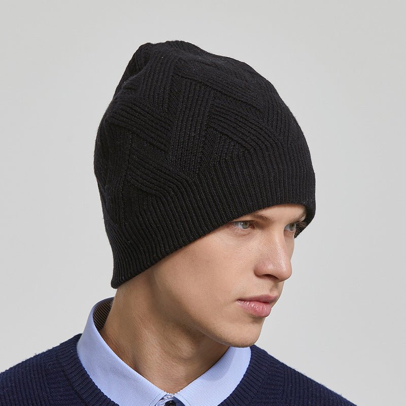 Men’s Outdoor Fleece Beanie – Warm Knitted Winter Hat with Adjustable Fit - Urban Caps