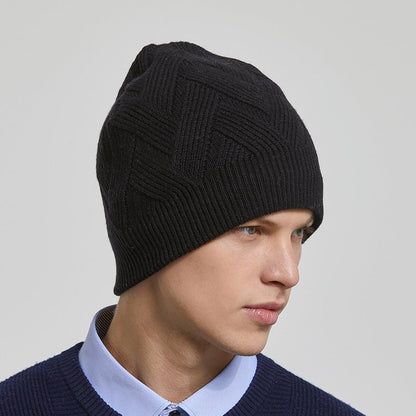 Men’s Outdoor Fleece Beanie – Warm Knitted Winter Hat with Adjustable Fit - Urban Caps