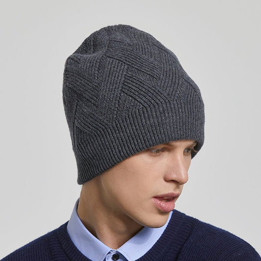 Men’s Outdoor Fleece Beanie – Warm Knitted Winter Hat with Adjustable Fit - Urban Caps