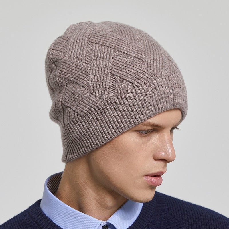Men’s Outdoor Fleece Beanie – Warm Knitted Winter Hat with Adjustable Fit - Urban Caps