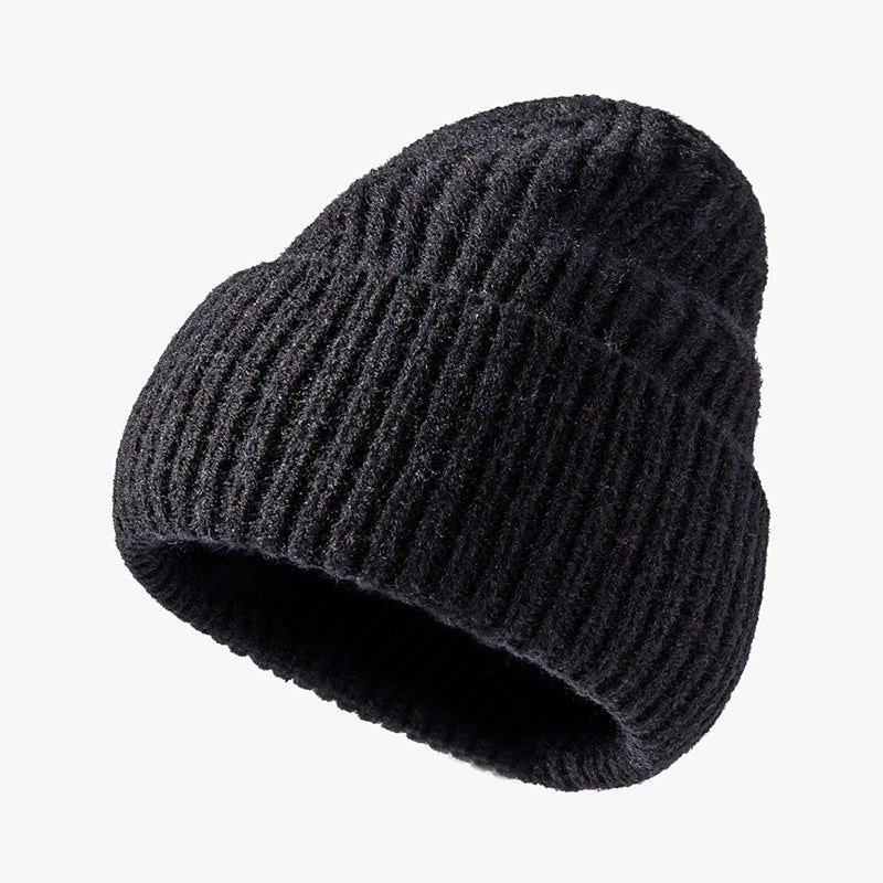 Men’s Outdoor Jacquard Wool Beanie – Monochrome Cold - Weather Knit Hat - Urban Caps