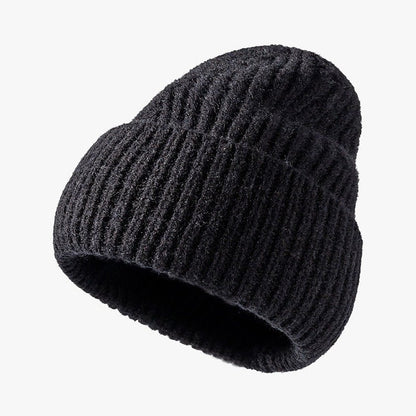 Men’s Outdoor Jacquard Wool Beanie – Monochrome Cold - Weather Knit Hat - Urban Caps