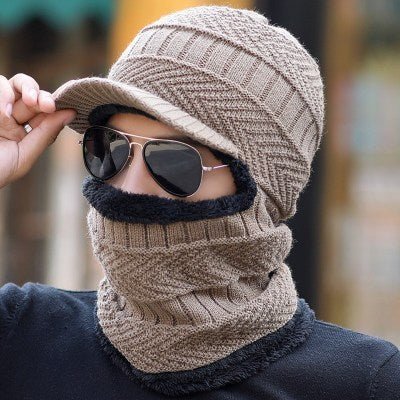Men's outdoor warm and cold face protection snow cap - Urban Caps
