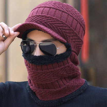 Men's outdoor warm and cold face protection snow cap - Urban Caps