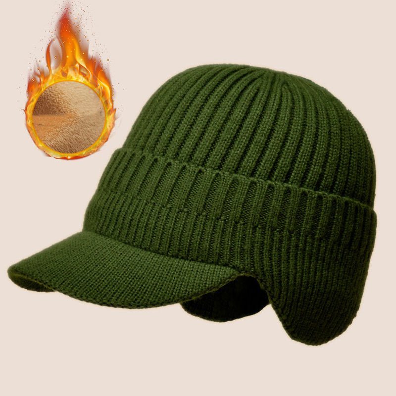 Men's Outdoor Warm Ear Protection Knitted Hat - Urban Caps