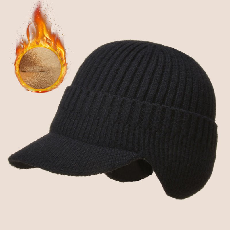 Men's Outdoor Warm Ear Protection Knitted Hat - Urban Caps