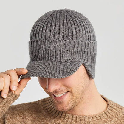Men's Outdoor Warm Ear Protection Knitted Hat - Urban Caps