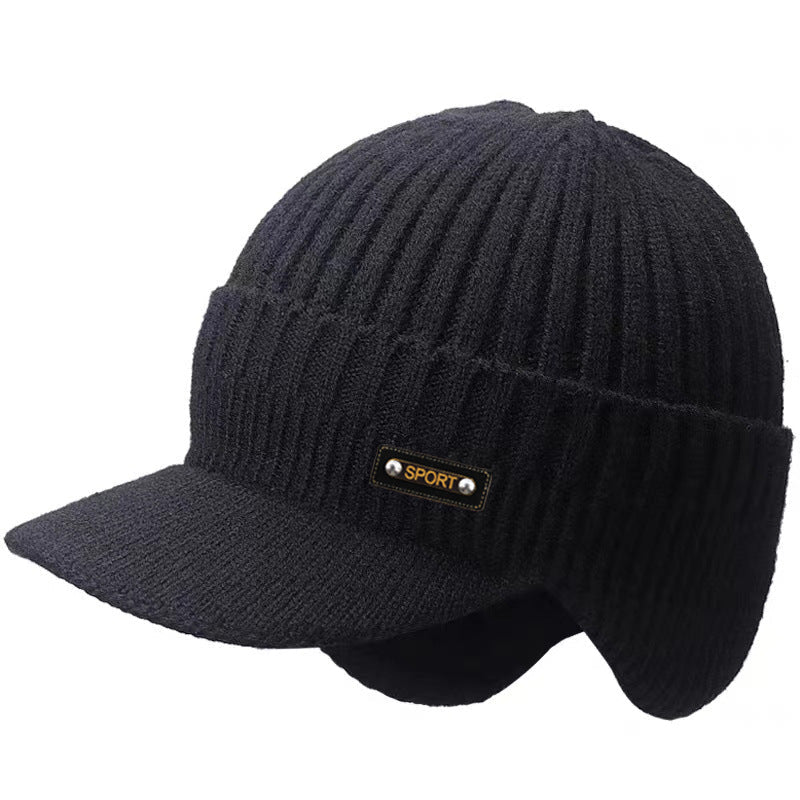 Men’s Thermal Wool Beanie – Thick Winter Hat with Ear Flap Coverage - Urban Caps