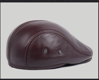 Middle - aged And Elderly Casual Leather Hats - Urban Caps