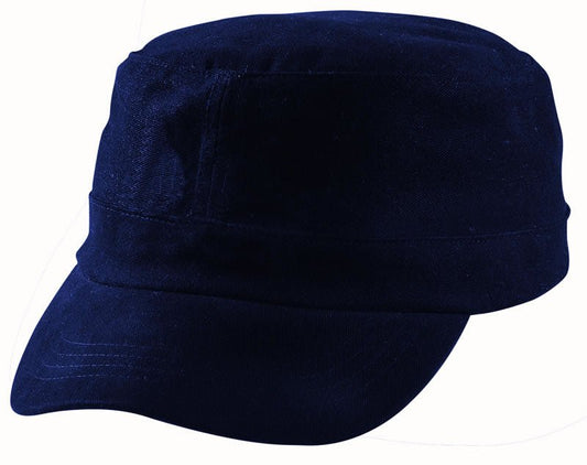 Military Cap – Brushed Cotton Twill, Adjustable Fit, Retro Style - Urban Caps
