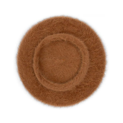 Mimi Angora Blend Beret – Soft Winter Hat for Women - Urban Caps