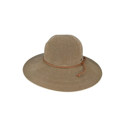 Molly – Crushable Cotton Knit Wide Brim Boho Hat with Sun Protection - Urban Caps
