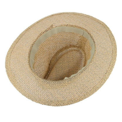 Montecarlo Sun Beach Mesh Fedora Hat - Classic Fedora Silhouette With Mesh For Sunny Days