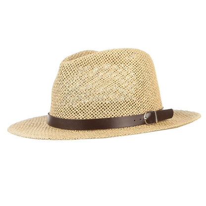 Montecarlo Sun Beach Mesh Fedora Hat - Classic Fedora Silhouette With Mesh For Sunny Days