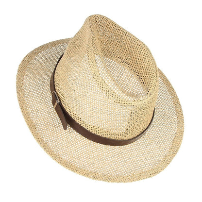 Montecarlo Sun Beach Mesh Fedora Hat - Classic Fedora Silhouette With Mesh For Sunny Days