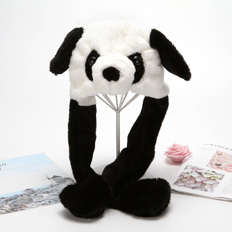 Moving Rabbit Ear Hat Net Red Cute Airbag Hat Pinch Long Ears - Urban Caps