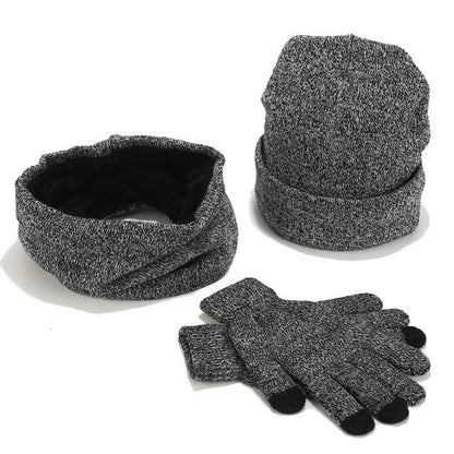 Multicolor Knit Winter Set – Thick Beanie, Scarf & Gloves (3 - Piece Woolen Kit) - Urban Caps