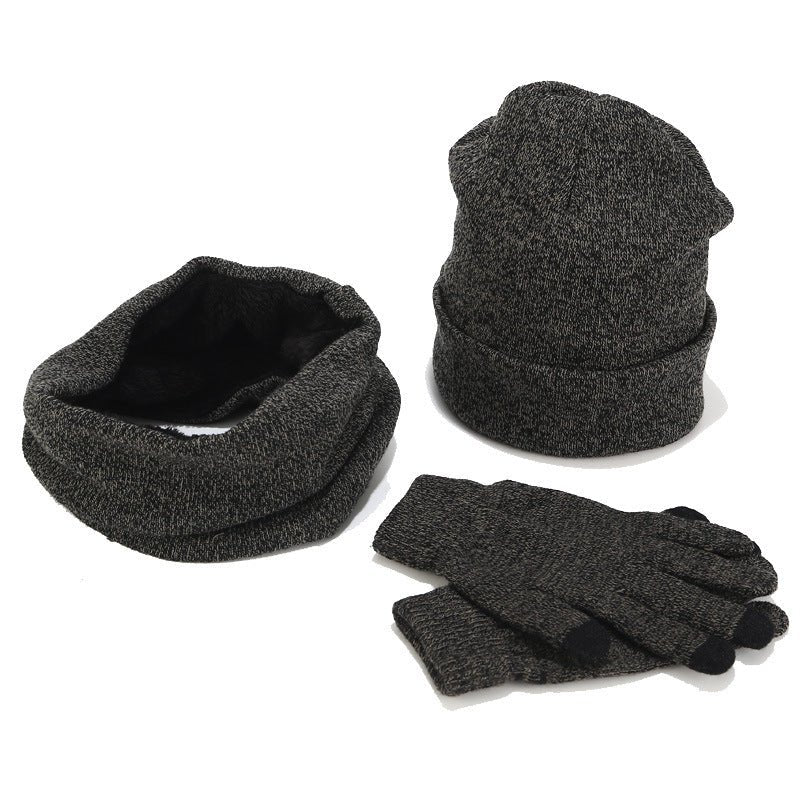 Multicolor Knit Winter Set – Thick Beanie, Scarf & Gloves (3 - Piece Woolen Kit) - Urban Caps