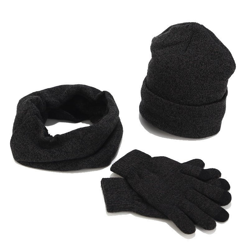 Multicolor Knit Winter Set – Thick Beanie, Scarf & Gloves (3 - Piece Woolen Kit) - Urban Caps