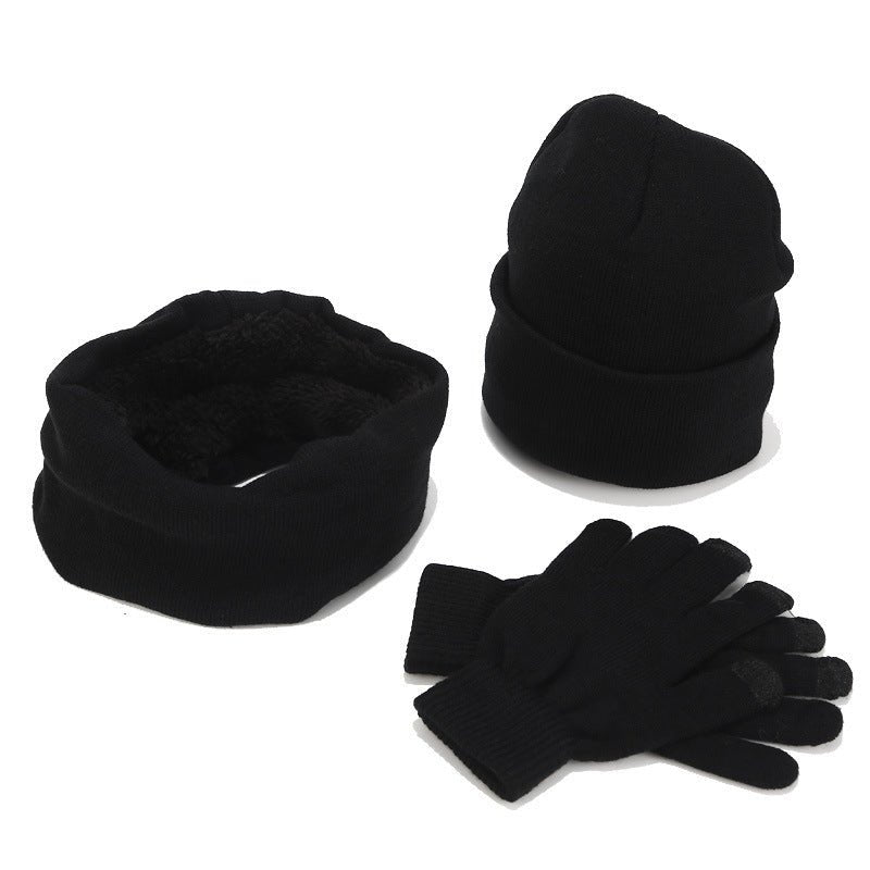 Multicolor Knit Winter Set – Thick Beanie, Scarf & Gloves (3 - Piece Woolen Kit) - Urban Caps