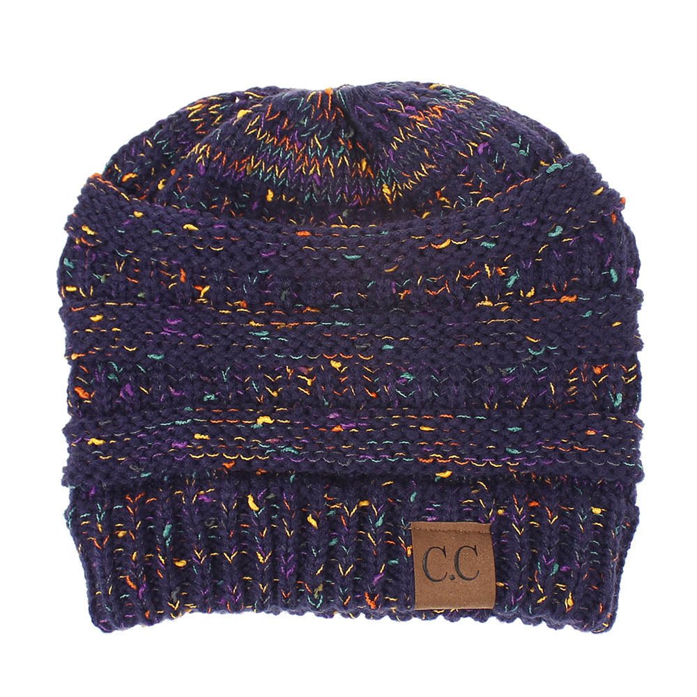 Multicolor Thread Knit Beanie – Variegated Woolen Winter Hat with INS Style - Urban Caps