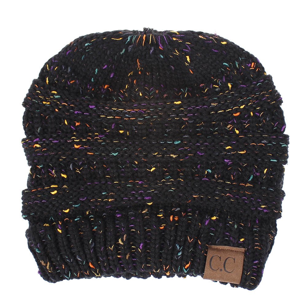 Multicolor Thread Knit Beanie – Variegated Woolen Winter Hat with INS Style - Urban Caps