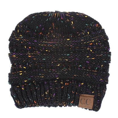 Multicolor Thread Knit Beanie – Variegated Woolen Winter Hat with INS Style - Urban Caps
