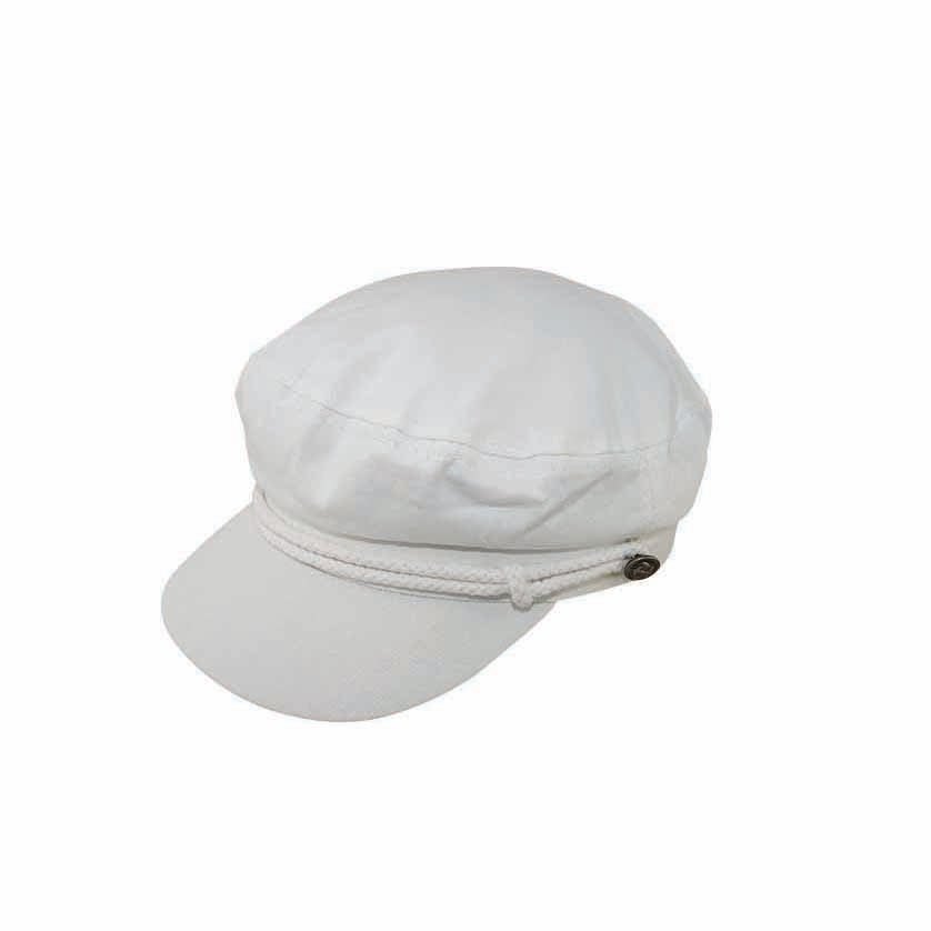 Nash Cotton Greek Fisherman Cap – Braided Trim and Firm Peak - Urban Caps