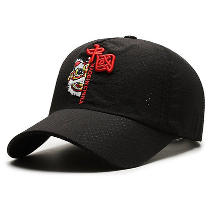National Fashion Lion Dance National Style Peaked Cap Men's Summer - Urban Caps