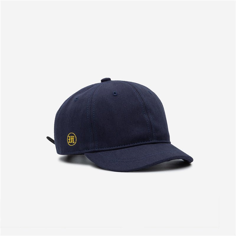 National Tide Play Embroidered Hat Men's Retro Short Brim - Urban Caps