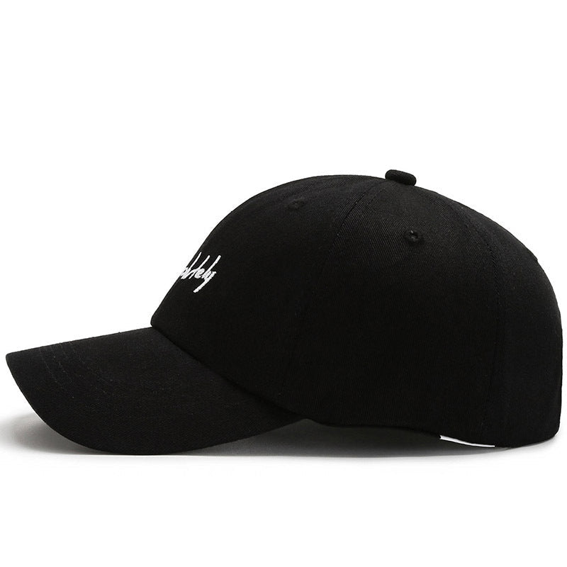 New Baseball Soft Top Female Wide Brim Duck Tongue Letter AB Shopping - Urban Caps