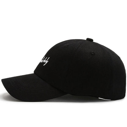 New Baseball Soft Top Female Wide Brim Duck Tongue Letter AB Shopping - Urban Caps