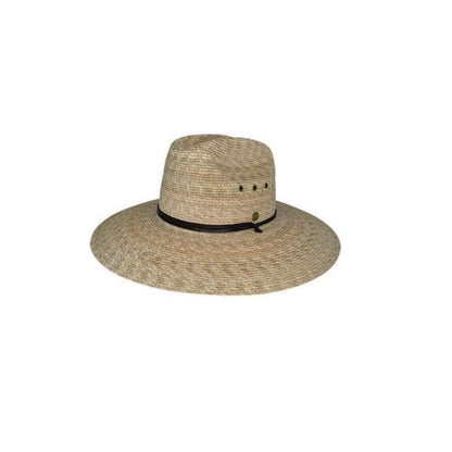 Newhaven Palm Straw Lifeguard Hat – Wide Brim with UPF50+ Sun Protection - Urban Caps