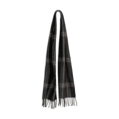 Ollie – Brushed Acrylic Check Scarf with 8cm Fringe End - Urban Caps