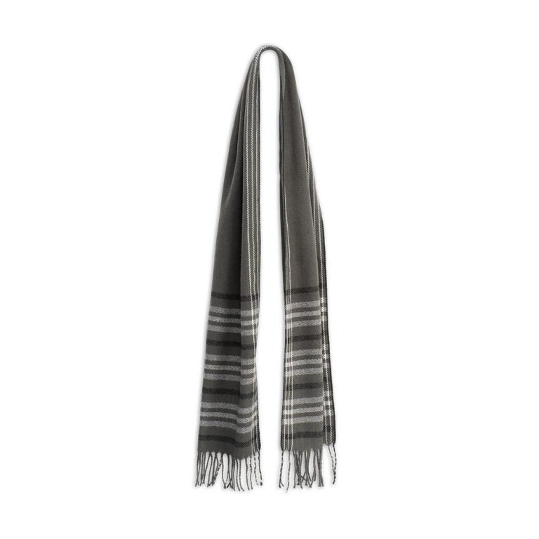 Ollie – Brushed Acrylic Check Scarf with 8cm Fringe End - Urban Caps