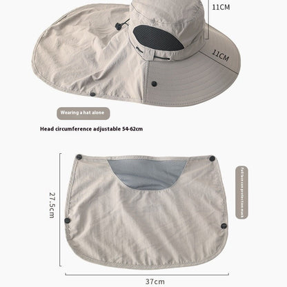 Outdoor Fishing Cap Protection Bucket Hat UV Protection Sun Hat - Urban Caps