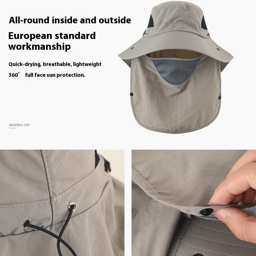 Outdoor Fishing Cap Protection Bucket Hat UV Protection Sun Hat - Urban Caps