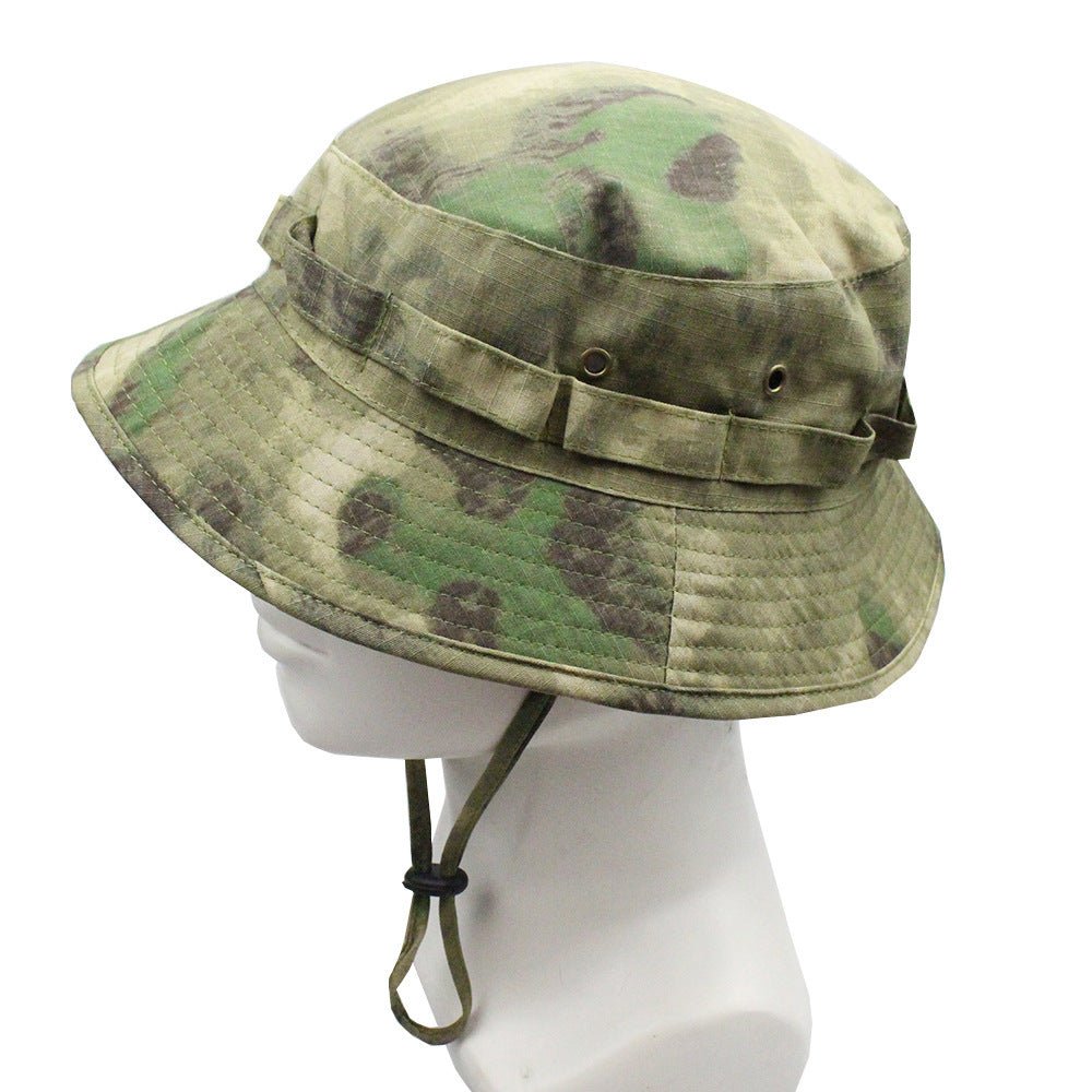 Outdoor Mountaineering Tactics Camouflage Cloth Round Hat - Urban Caps