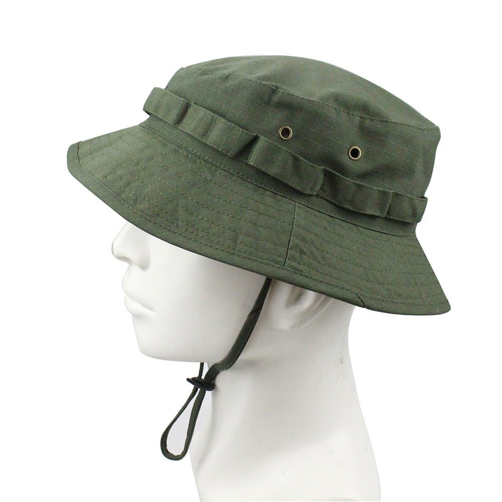 Outdoor Mountaineering Tactics Camouflage Cloth Round Hat - Urban Caps