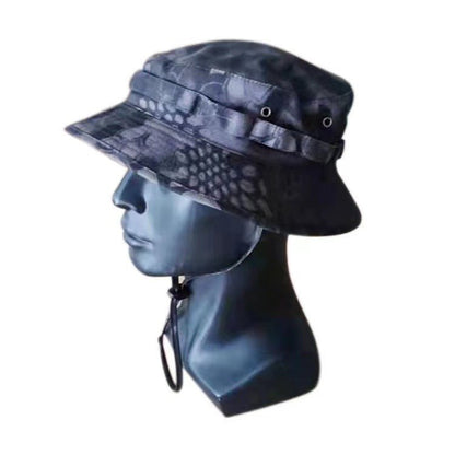 Outdoor Mountaineering Tactics Camouflage Cloth Round Hat - Urban Caps