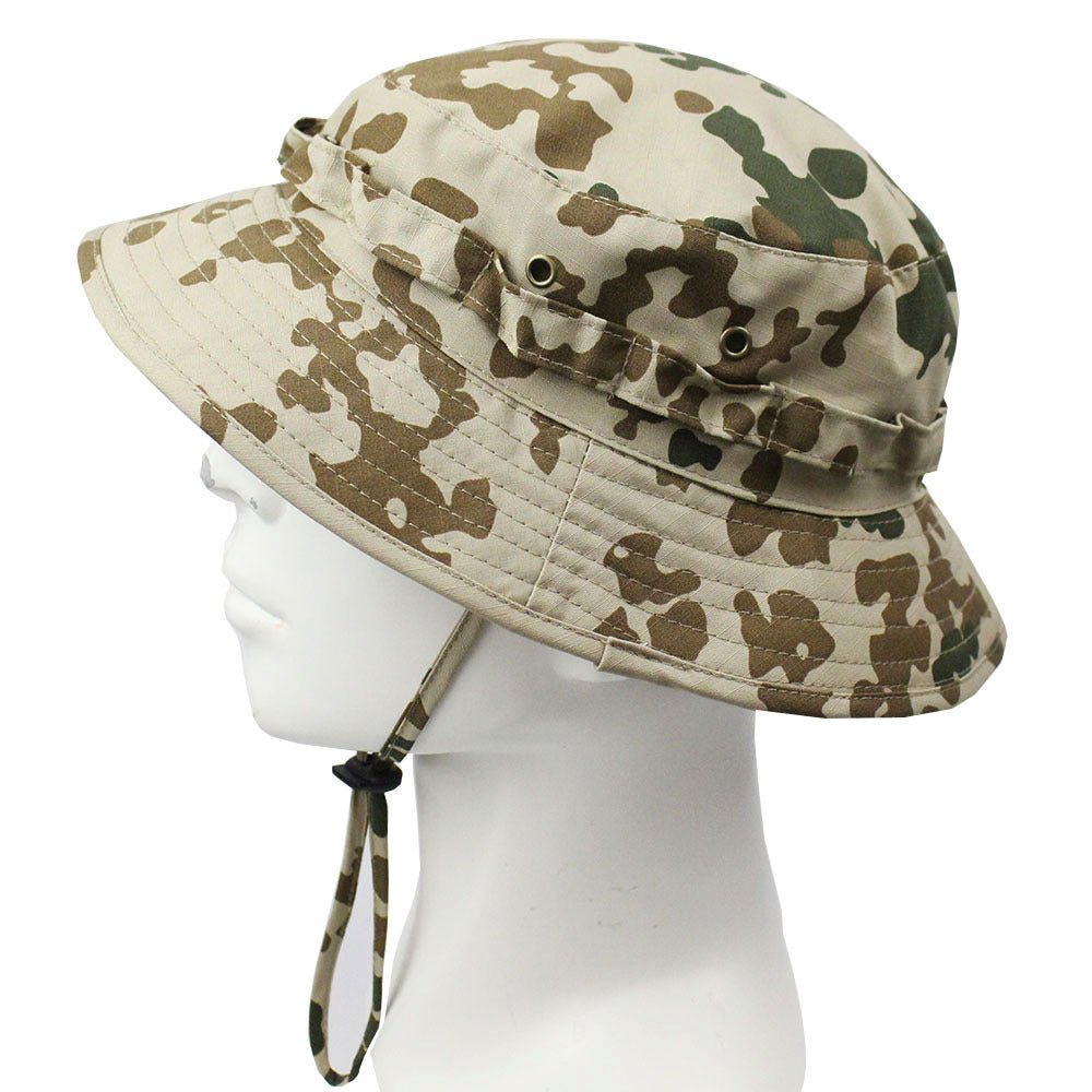 Outdoor Mountaineering Tactics Camouflage Cloth Round Hat - Urban Caps