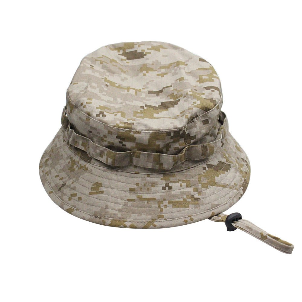 Outdoor Mountaineering Tactics Camouflage Cloth Round Hat - Urban Caps