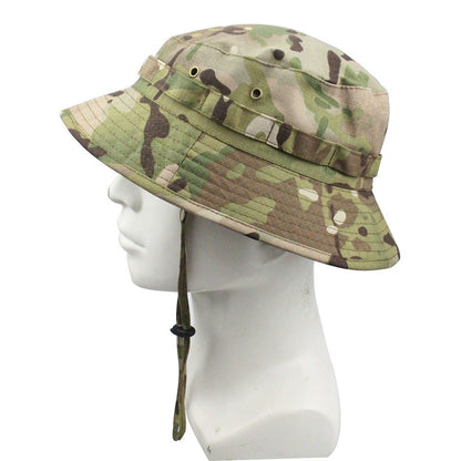 Outdoor Mountaineering Tactics Camouflage Cloth Round Hat - Urban Caps