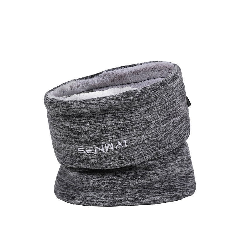 Outdoor Plush Thermal Beanie – Windproof Wool Hat with Neck Cover for Cold Weather - Urban Caps