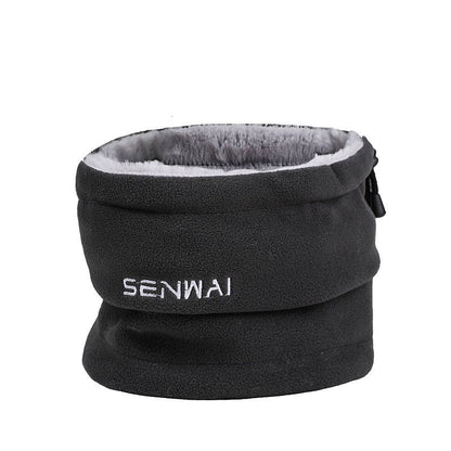 Outdoor Plush Thermal Beanie – Windproof Wool Hat with Neck Cover for Cold Weather - Urban Caps