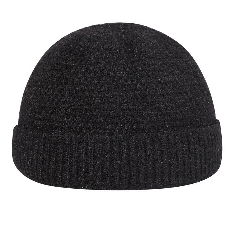 Outdoor Wool Beanie – Warm Knitted Winter Hat with Hemmed Edge for Cold Days - Urban Caps