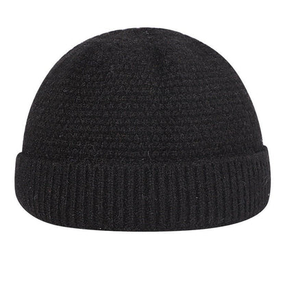 Outdoor Wool Beanie – Warm Knitted Winter Hat with Hemmed Edge for Cold Days - Urban Caps