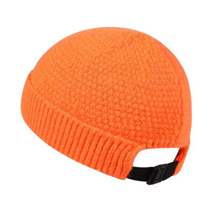 Outdoor Wool Beanie – Warm Knitted Winter Hat with Hemmed Edge for Cold Days - Urban Caps